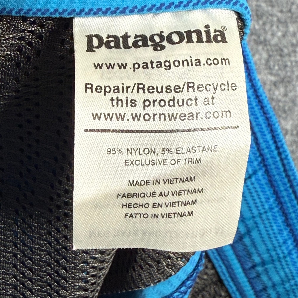 Patagonia ROBB Mens Swim Trunks Blue Striped Drawstring Swim Shorts‎ Size S - Picture 5 of 11